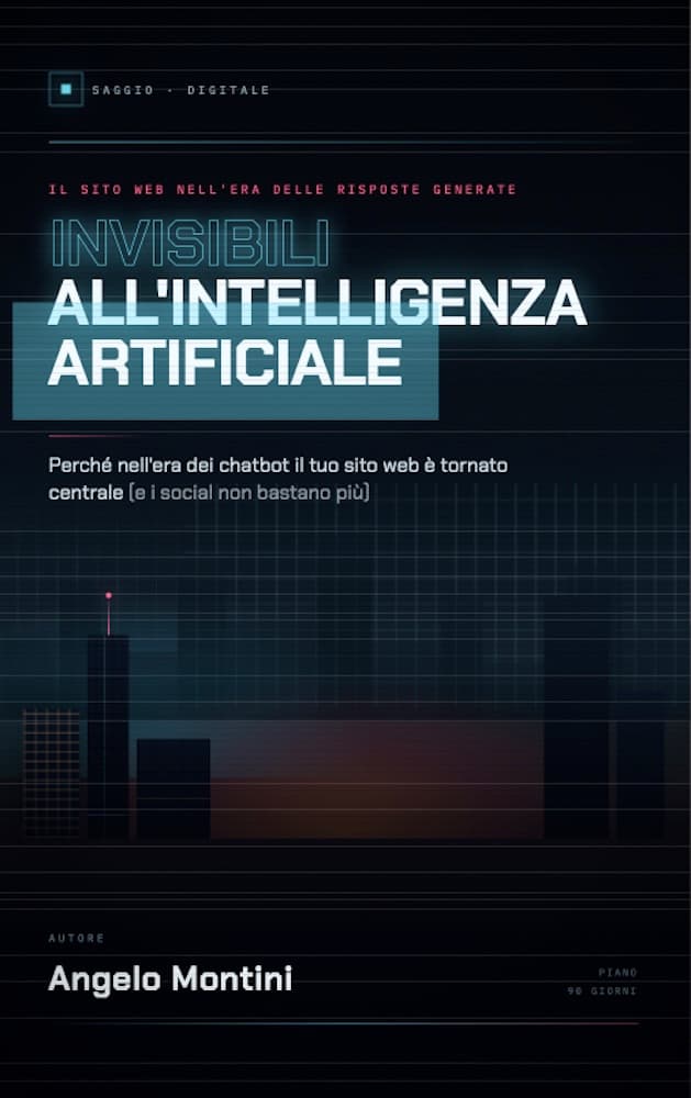 Copertina di «Invisibili all'Intelligenza Artificiale» di Angelo Montini